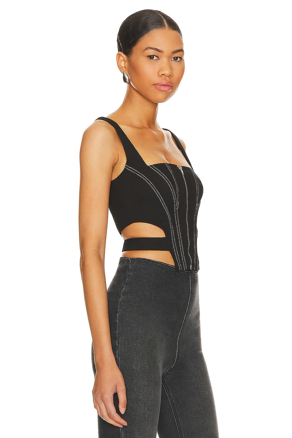superdown Draya Corset Top in Black