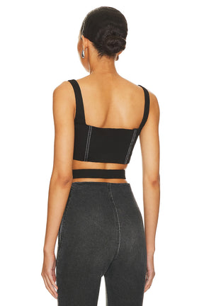 superdown Draya Corset Top in Black