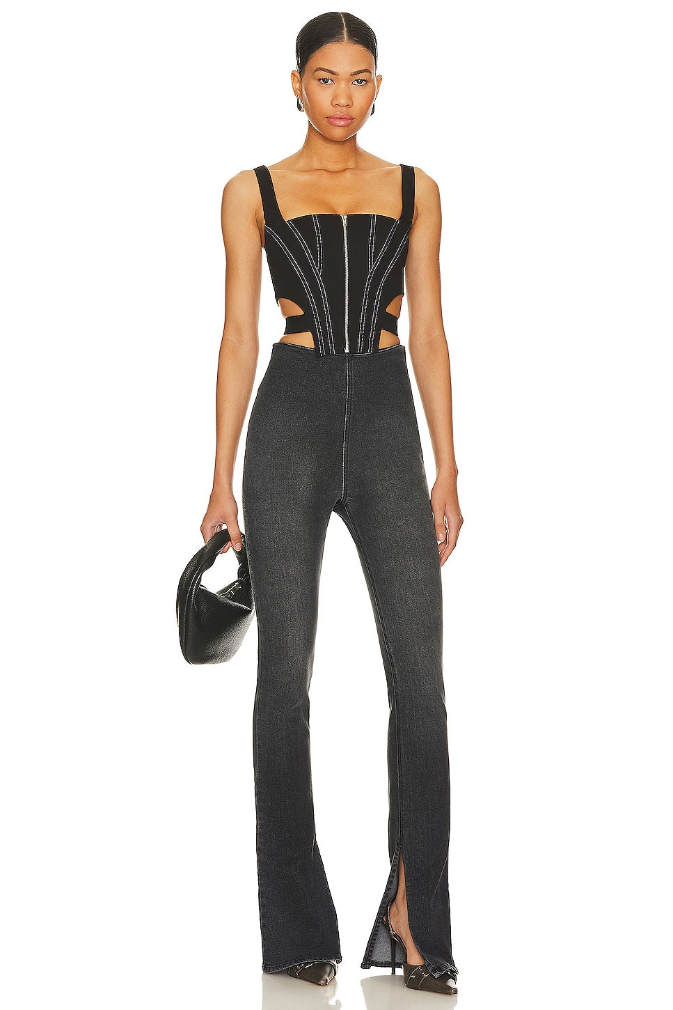 superdown Draya Corset Top in Black