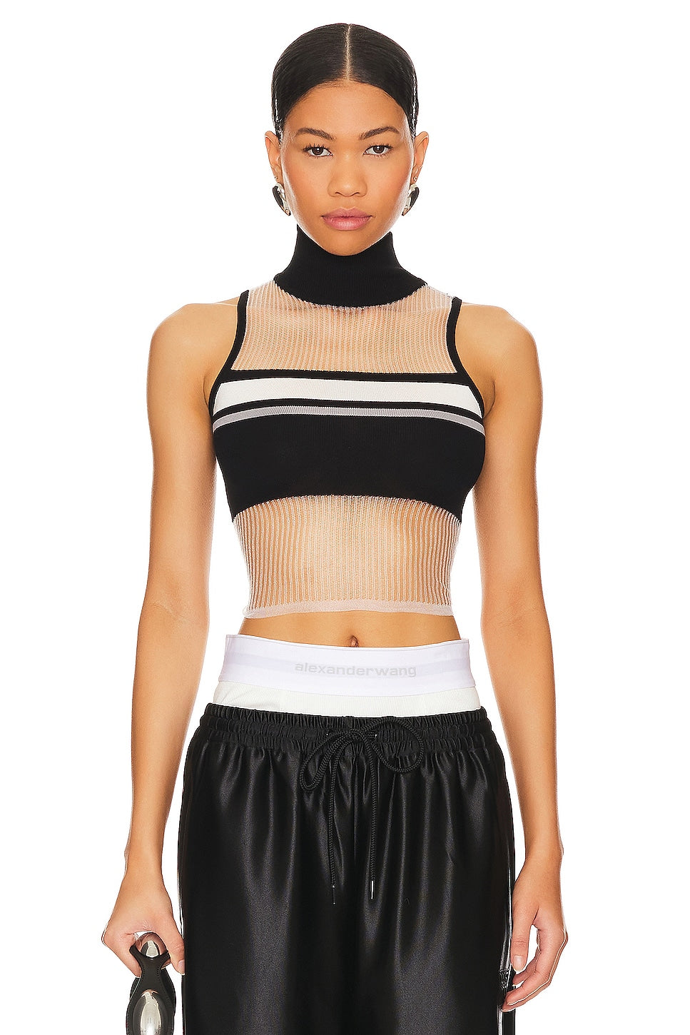 superdown Julianna Top in Black & White