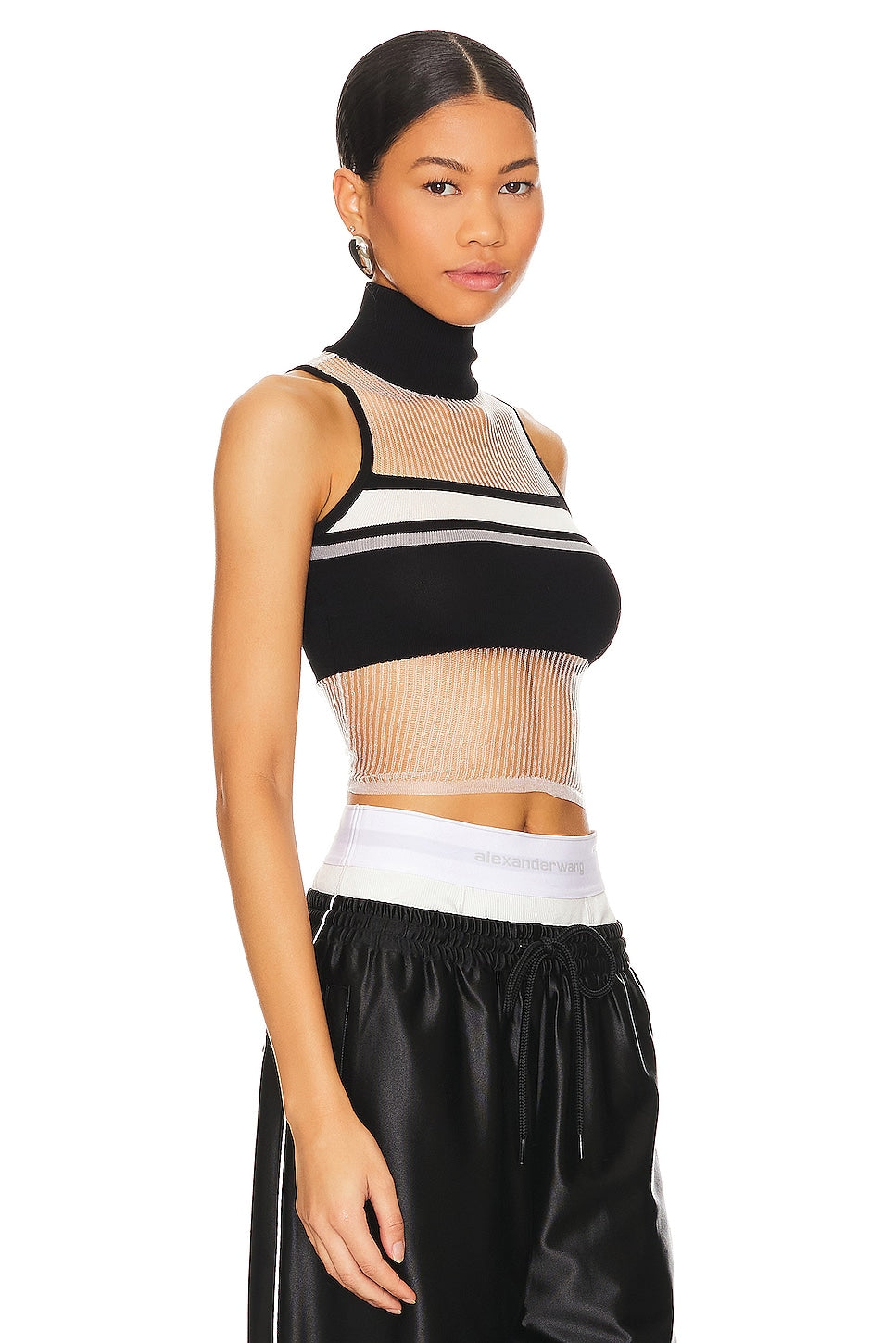 superdown Julianna Top in Black & White