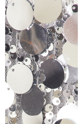 superdown Cordilla Strapless Top in Silver