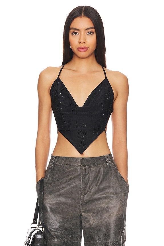 superdown Hadli Top in Black