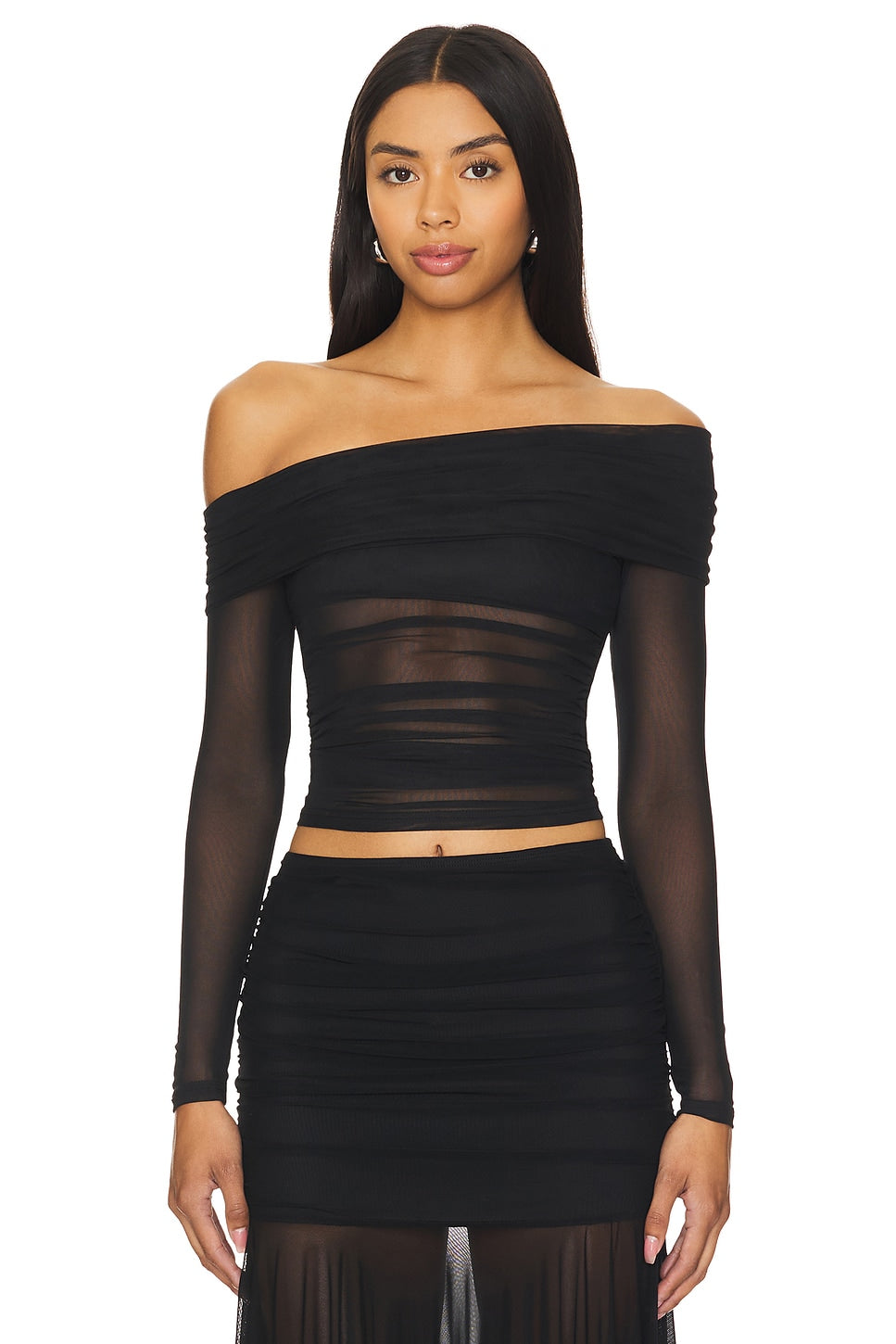 superdown Kami Off Shoulder Top in Black