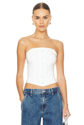 superdown Jordyn Corset Top in White