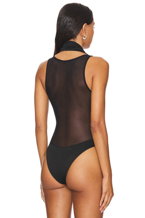 superdown Danica Bodysuit in Black