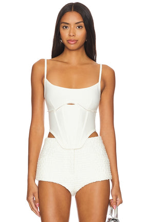superdown Gia Corset Top in White