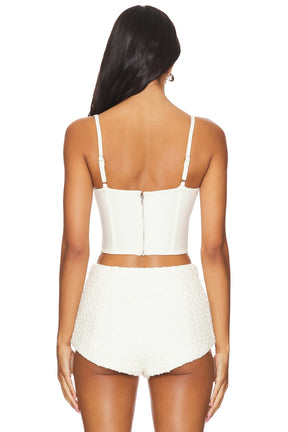 superdown Gia Corset Top in White