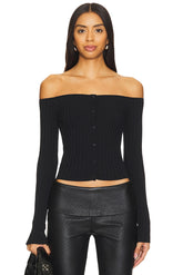 superdown Calypso Top in Black