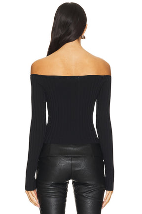 superdown Calypso Top in Black