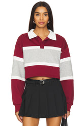 superdown Juliet Cropped Polo in Multi