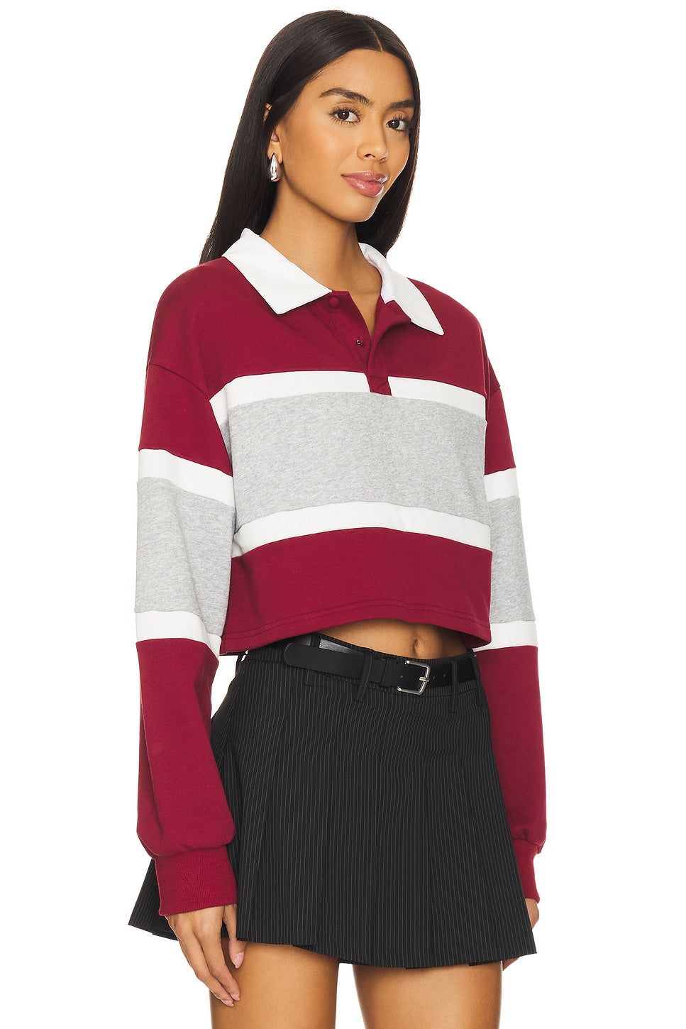 superdown Juliet Cropped Polo in Multi