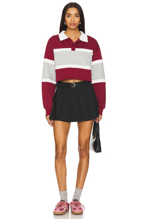 superdown Juliet Cropped Polo in Multi