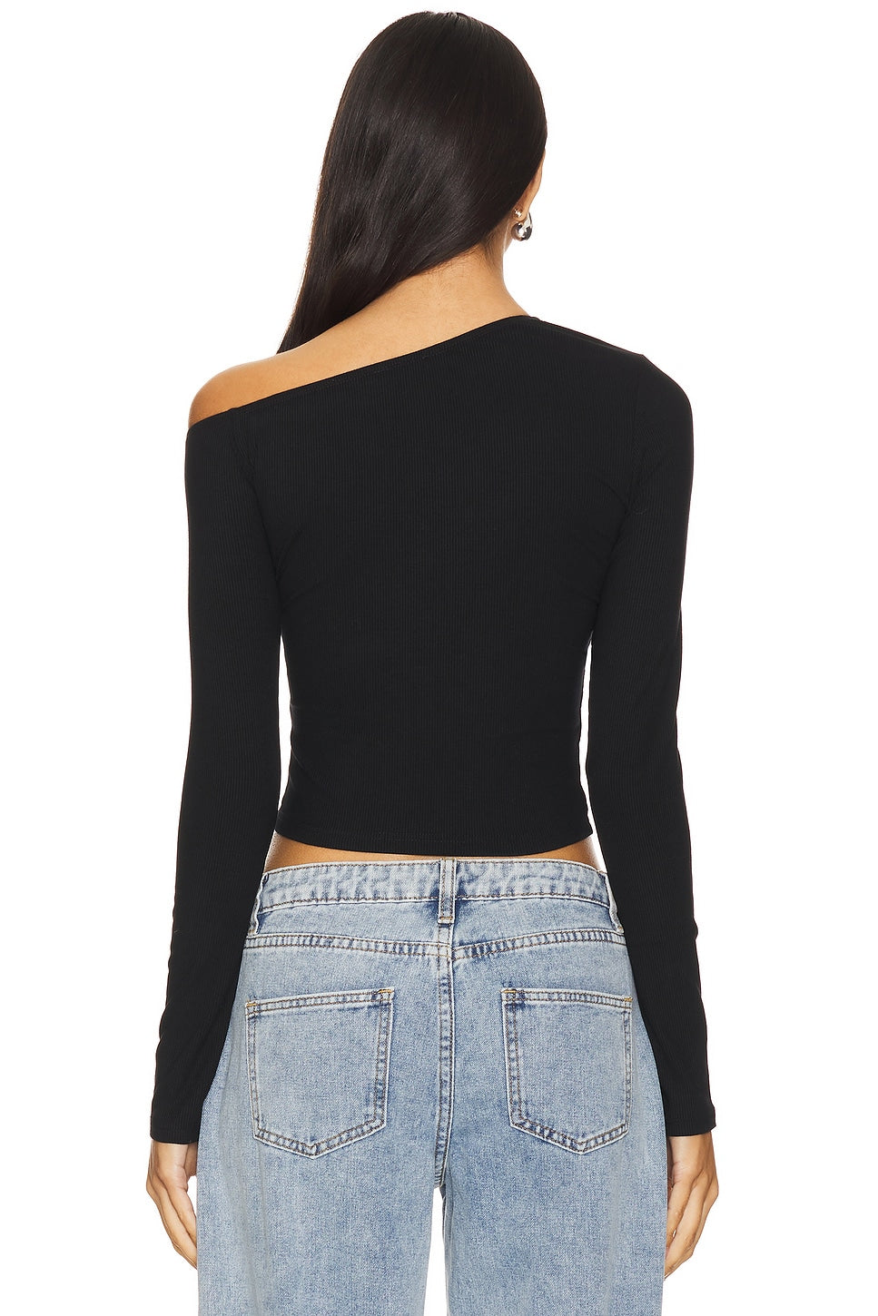 superdown Corinne Off Shoulder Top in Black