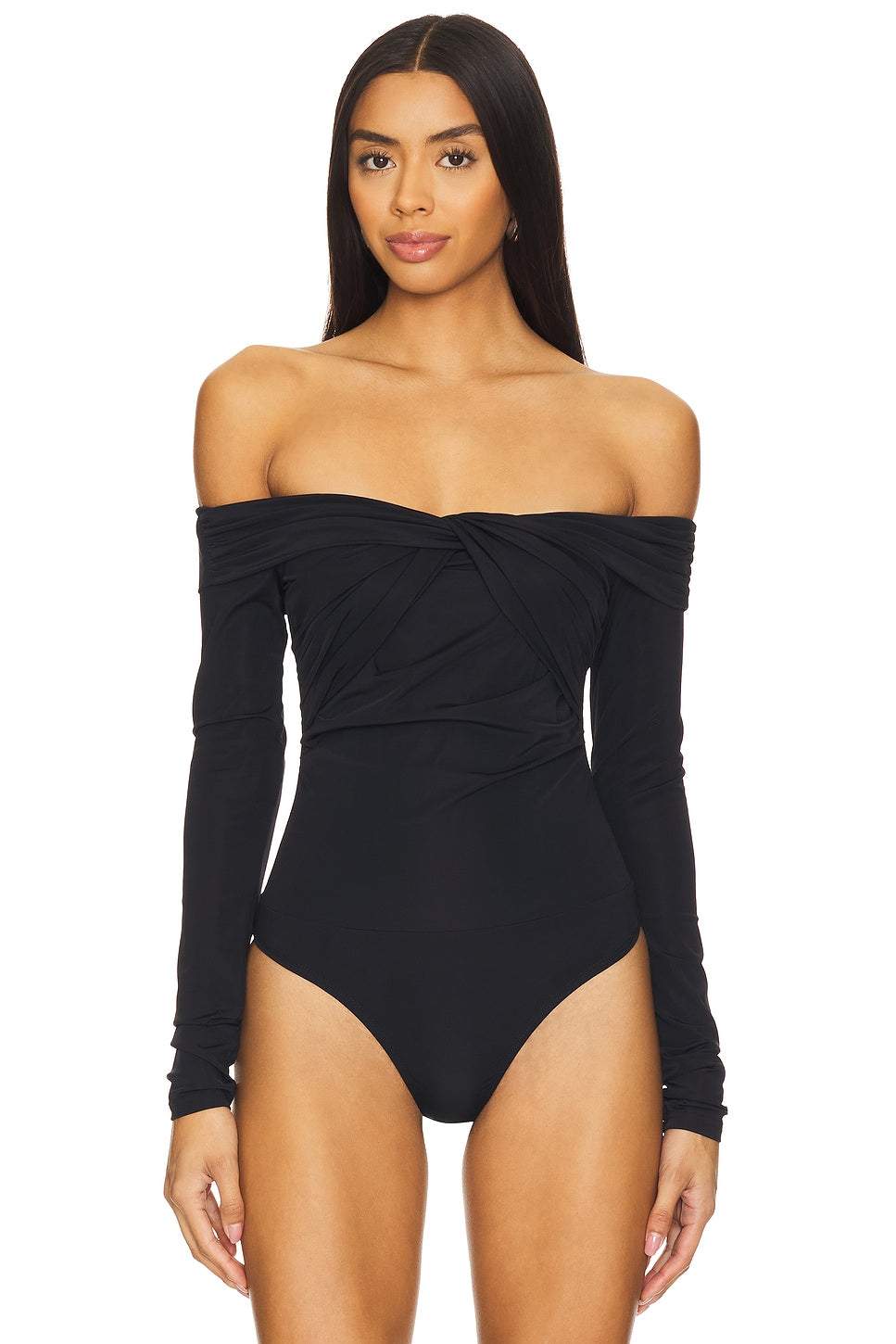 superdown Jillian Bodysuit in Black