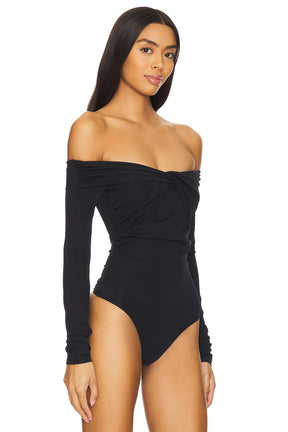 superdown Jillian Bodysuit in Black