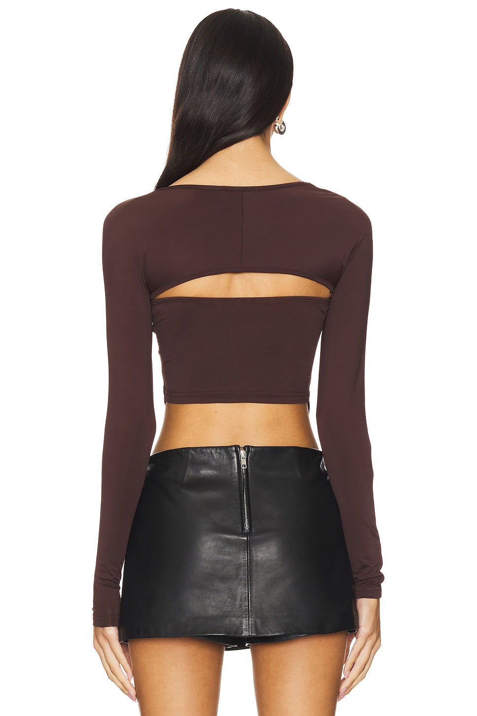 superdown Dax Shrug Top in Chocolate Brown