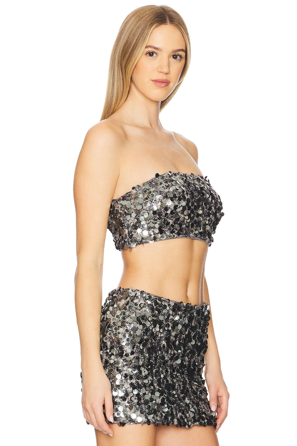 superdown Adalaide Tube Top in Gunmetal