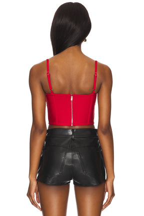 superdown Gia Corset Top in Red