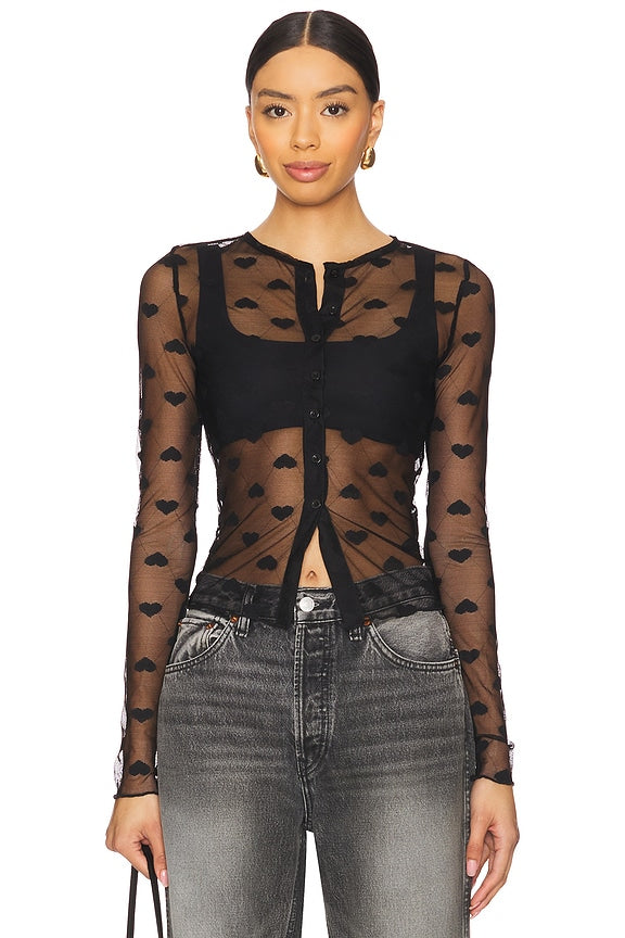 superdown Ellinor Top in Black