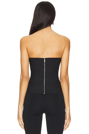 superdown Anika Strapless Top in Black & White