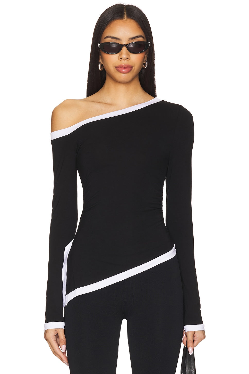 superdown Jordyn Top in Black & White