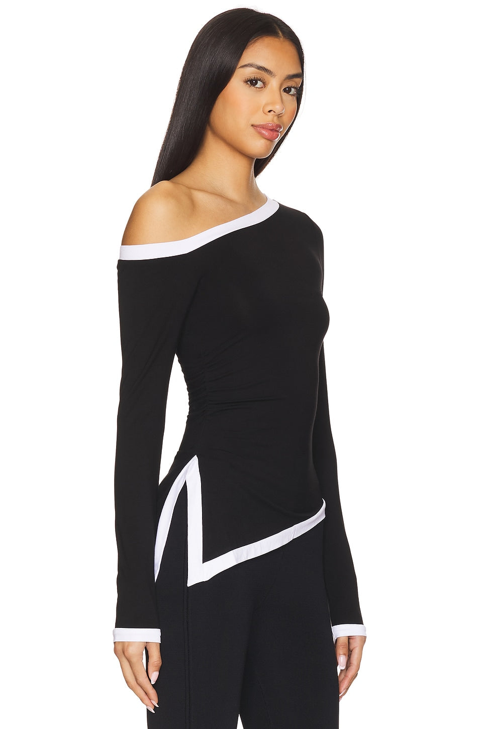 superdown Jordyn Top in Black & White