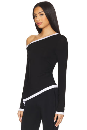 superdown Jordyn Top in Black & White
