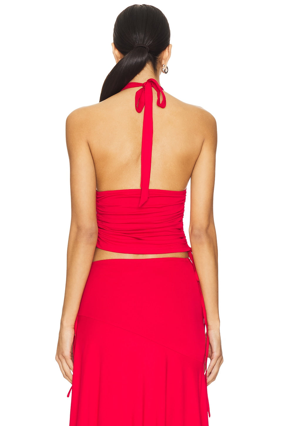 superdown Cammie Halter Top in Red