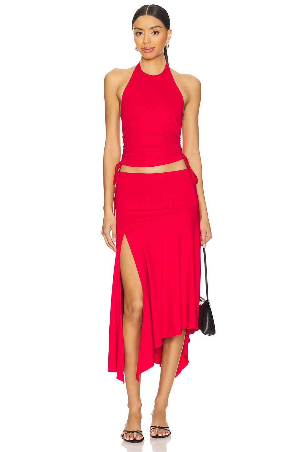superdown Cammie Halter Top in Red