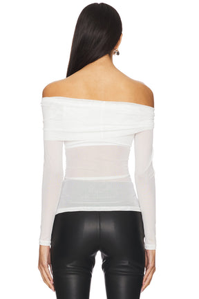 superdown Kami Off Shoulder Top in Ivory