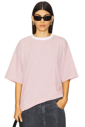 superdown Dylin Oversized Tee in Red Stripe