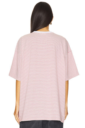 superdown Dylin Oversized Tee in Red Stripe