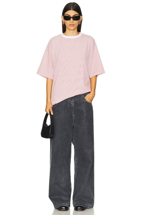 superdown Dylin Oversized Tee in Red Stripe