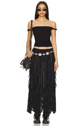 superdown Analiza Off The Shoulder Top in Black