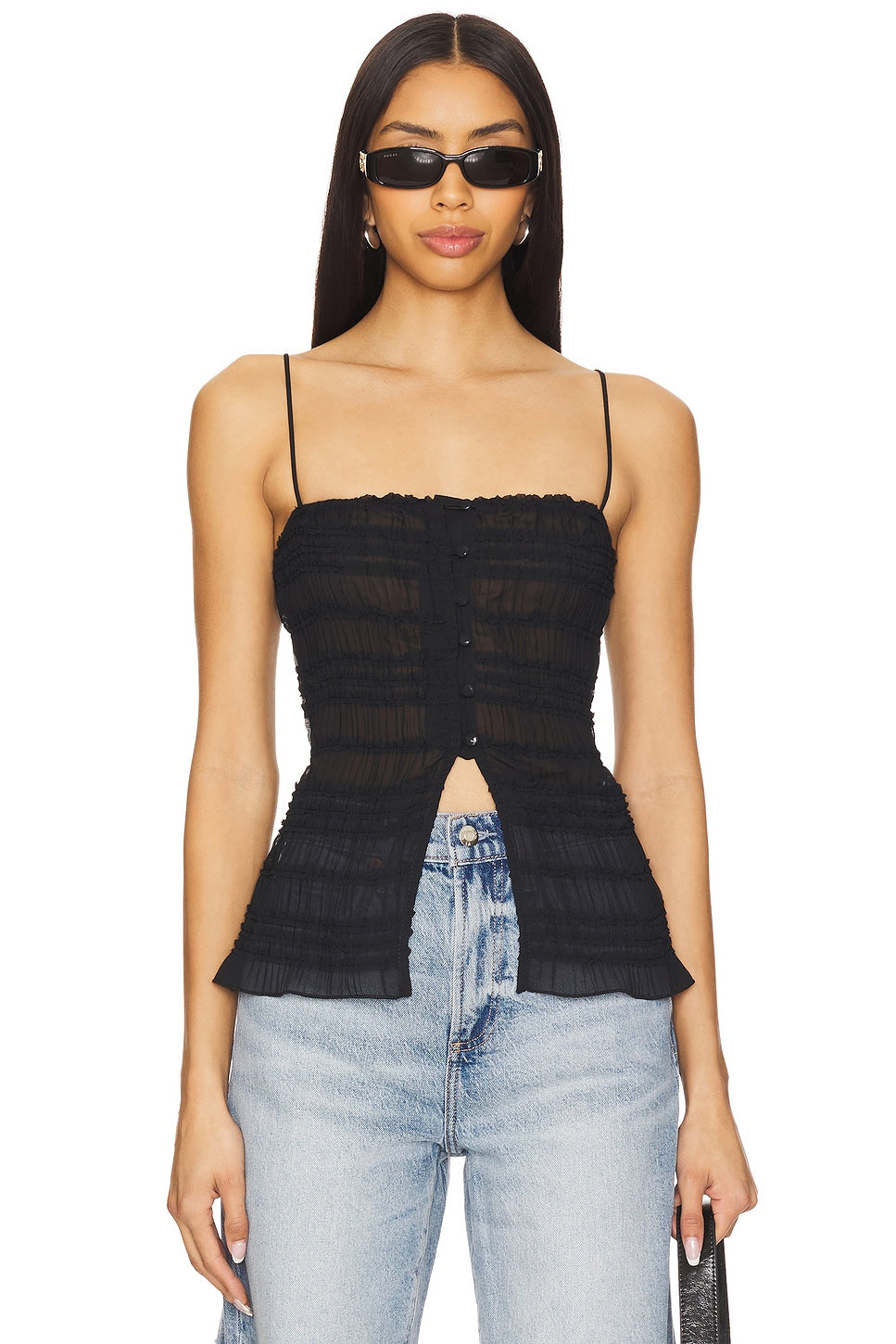 superdown Astrid Top in Black