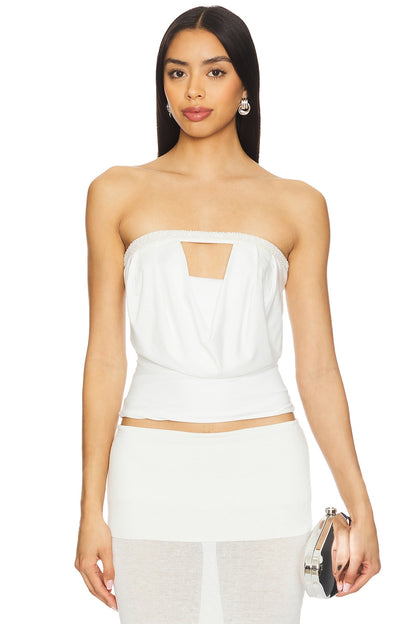 superdown Bea Tube Top in White