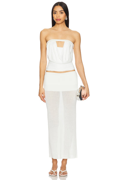 superdown Bea Tube Top in White