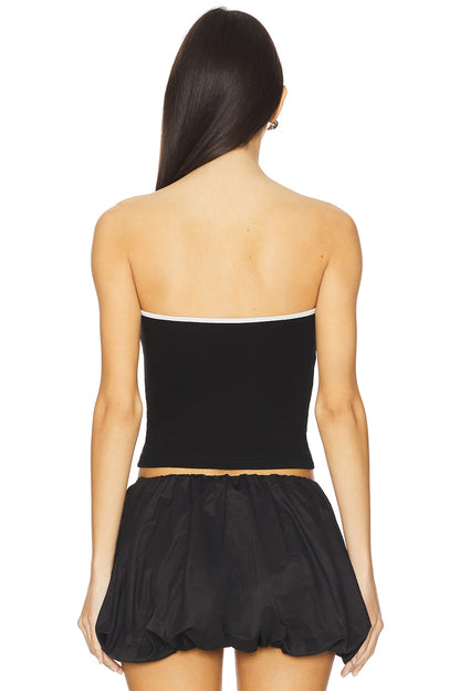 superdown Whitney Strapless Top in Black