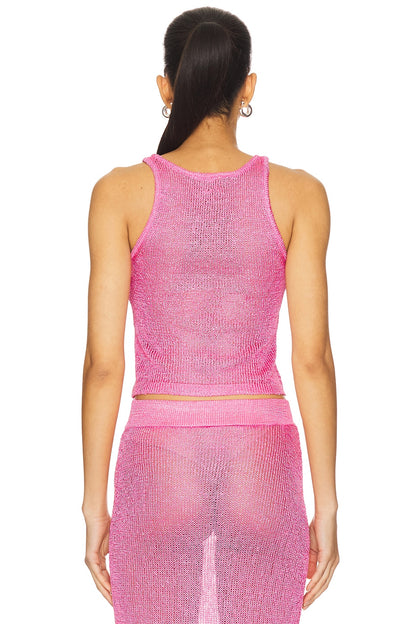 superdown Miranda Knit Top in Pink