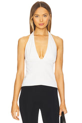 superdown Dona Halter Top in White