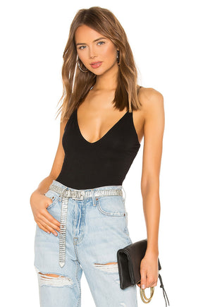 superdown Carla Cami Bodysuit in Black