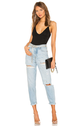 superdown Carla Cami Bodysuit in Black