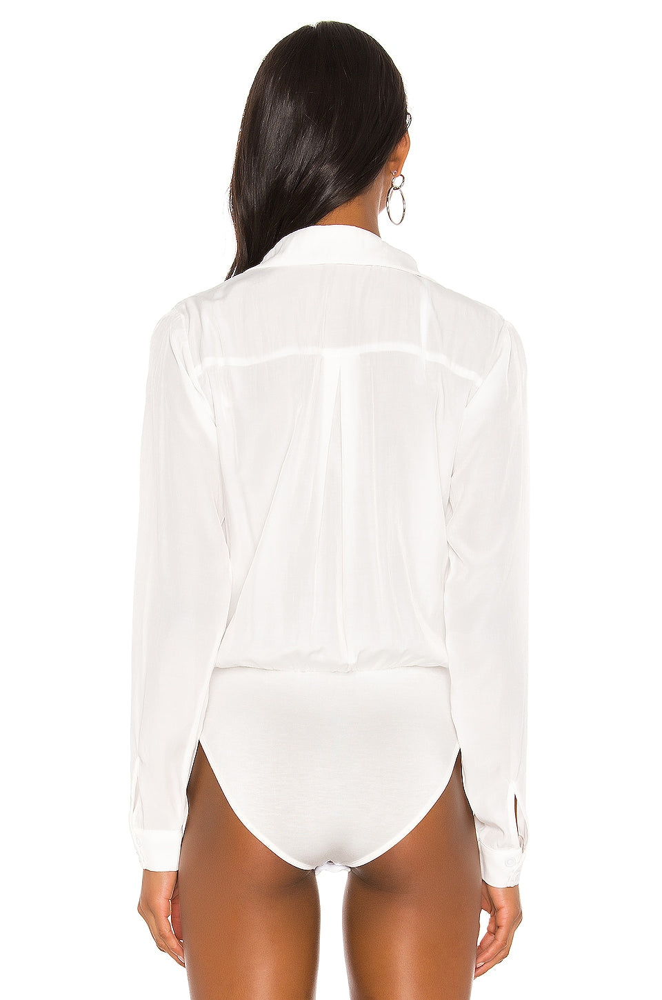 superdown Presely Surplice Bodysuit in White