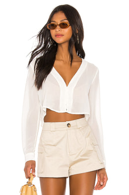 superdown Belinda Button Up Top in White
