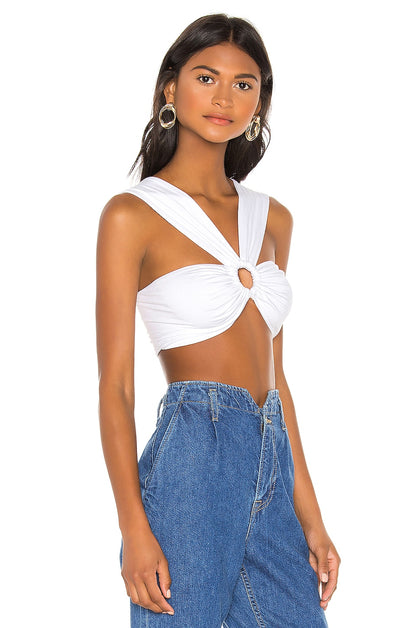 superdown Odette O Ring Top in White