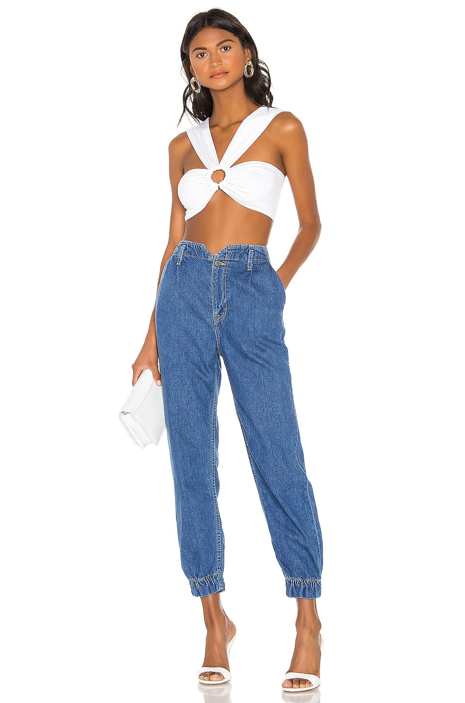 superdown Odette O Ring Top in White
