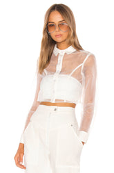 superdown Helena Button Up Top in White