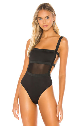 superdown Camille Strappy Back Bodysuit in Black