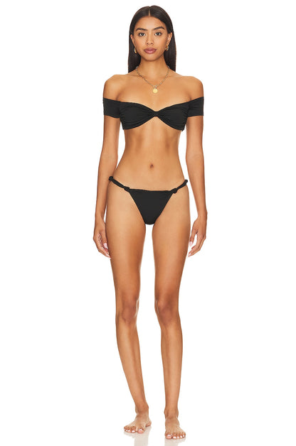 superdown Aubrey Bikini Bottom in Black